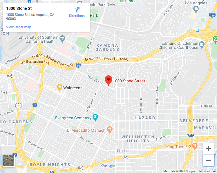 Google maps of 1000 stone street